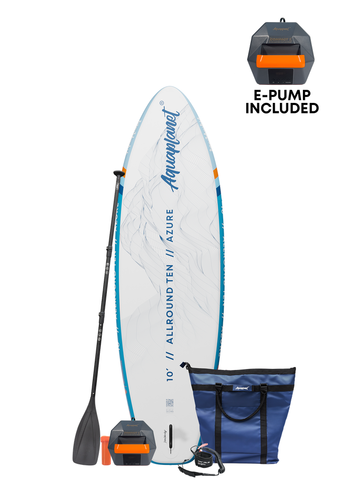 Aquaplanet ALLROUND TEN 10' Inflatable Paddle Board Package - Azure