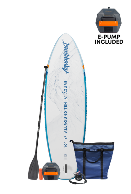 Aquaplanet ALLROUND TEN 10' Inflatable Paddle Board Package - Azure