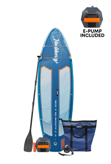Aquaplanet ALLROUND TEN 10' Inflatable Paddle Board Package - Azure