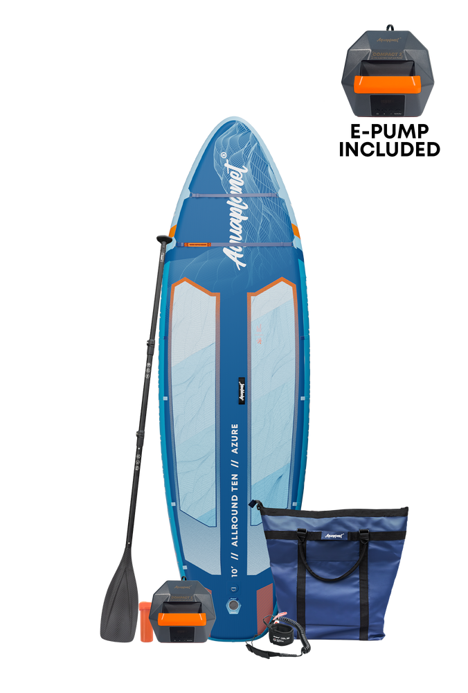 Aquaplanet ALLROUND TEN 10' Inflatable Paddle Board Package - Azure