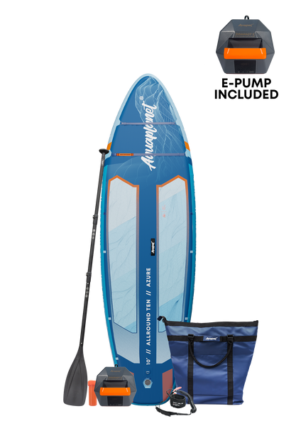 Aquaplanet ALLROUND TEN 10' Inflatable Paddle Board Package - Azure