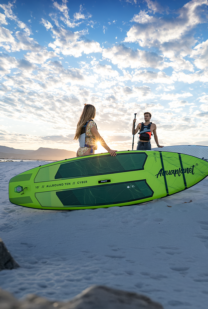 Aquaplanet ALLROUND TEN 10' Inflatable Paddle Board Package - Cyber