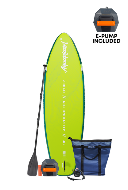 Aquaplanet ALLROUND TEN 10' Inflatable Paddle Board Package - Cyber