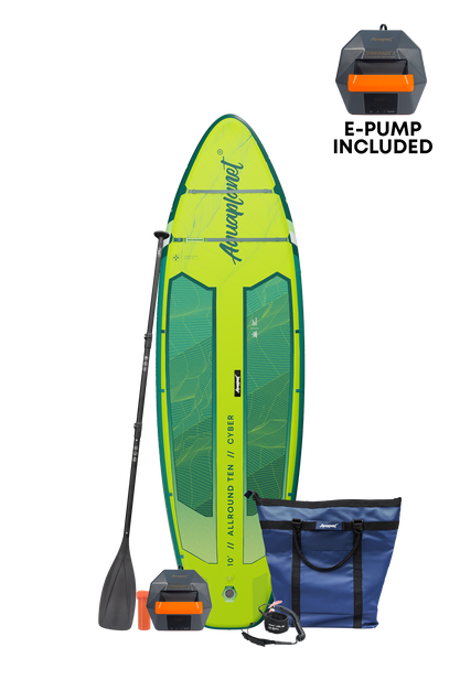Aquaplanet ALLROUND TEN 10' Inflatable Paddle Board Package - Cyber