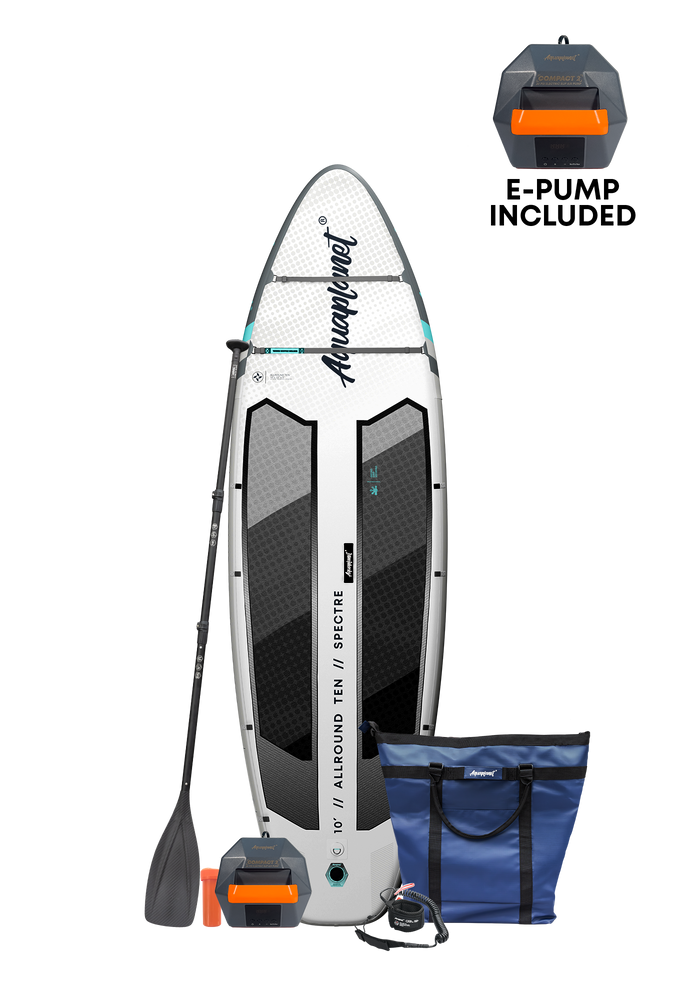 Aquaplanet ALLROUND TEN 10' Inflatable Paddle Board Package - Spectre