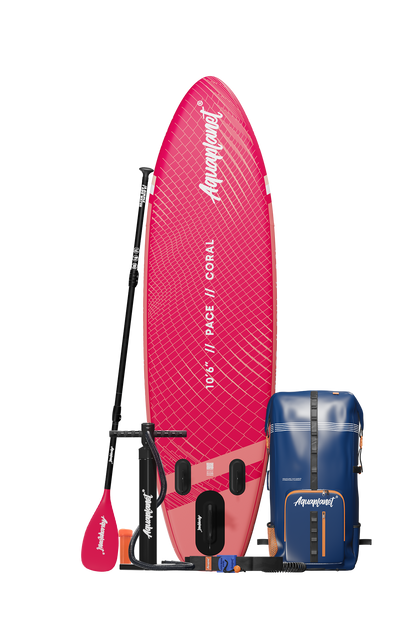 Aquaplanet PACE 10’6″ Inflatable Paddle Board Package - Coral