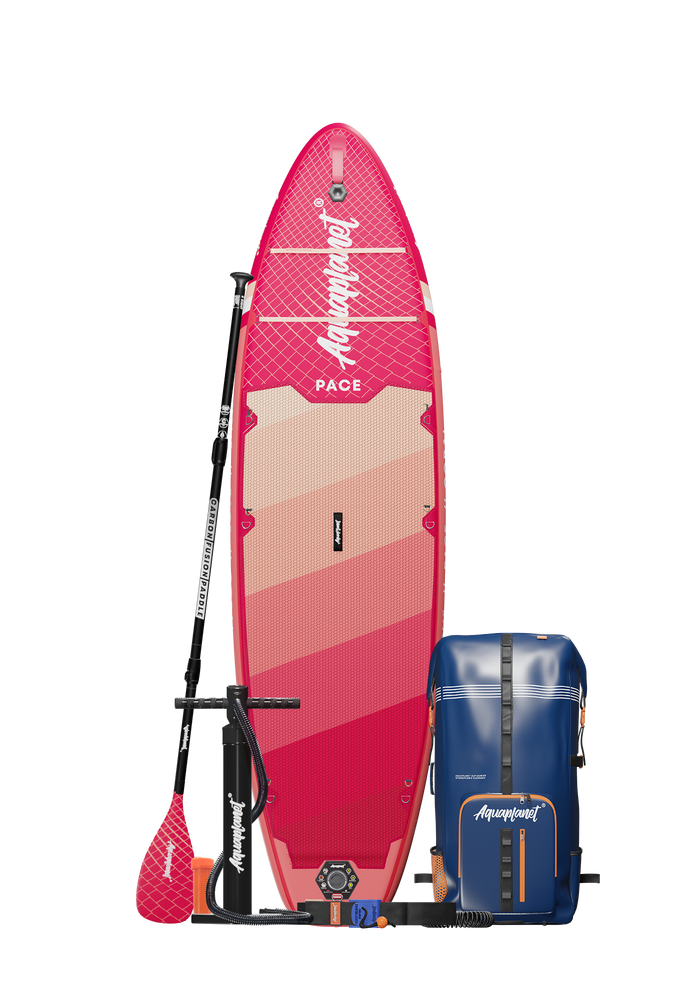 Aquaplanet PACE 10’6″ Inflatable Paddle Board Package - Coral