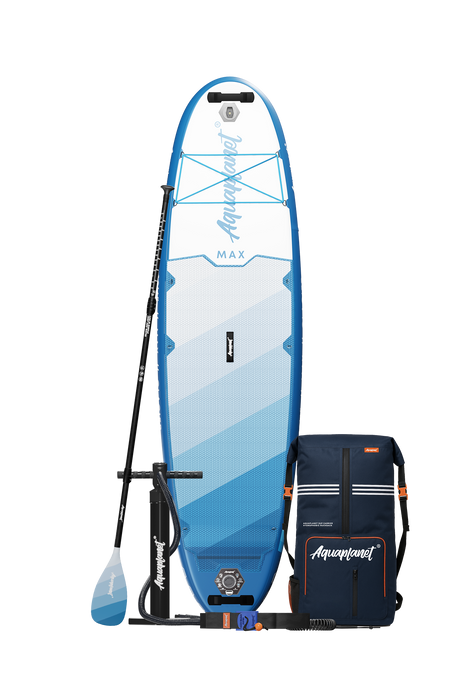 Aquaplanet MAX 10’6″ Inflatable Paddle Board Package - Glacier
