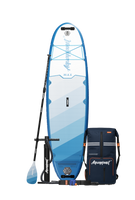 Aquaplanet MAX 10’6″ Inflatable Paddle Board Package - Glacier
