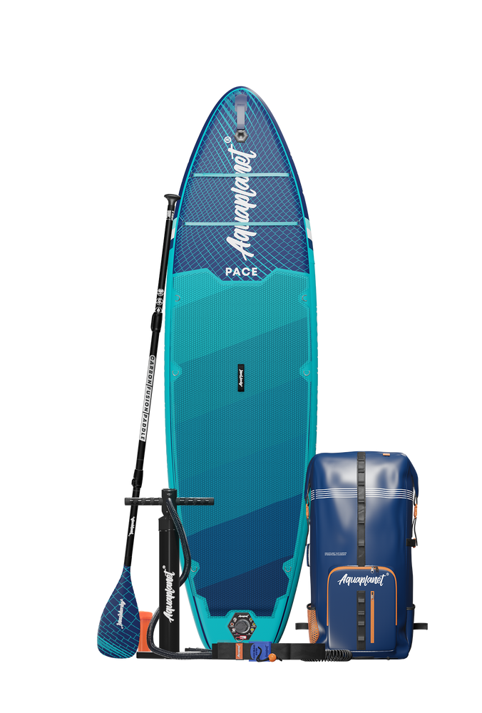 Aquaplanet PACE 10’6″ Inflatable Paddle Board Package - Lagoon