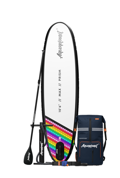 Aquaplanet MAX 10’6″ Inflatable Paddle Board Package - Prism