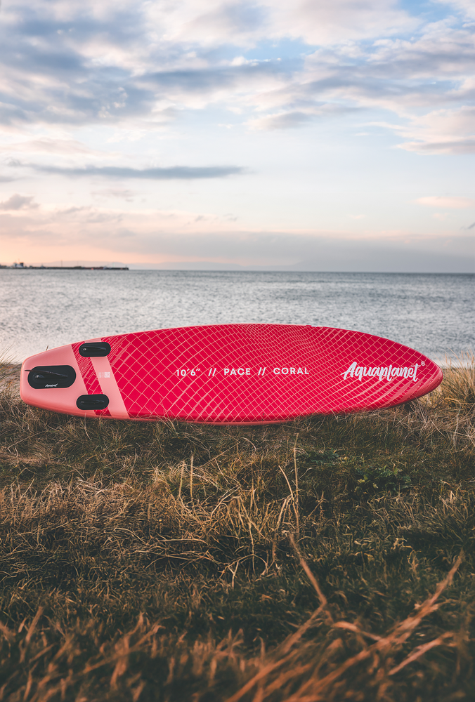 Aquaplanet PACE 10’6″ Inflatable Paddle Board Package - Coral