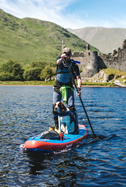 Aquaplanet PACE 10’6″ Inflatable Paddle Board Package - Red/Blue