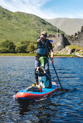 Aquaplanet PACE 10’6″ Inflatable Paddle Board Package - Red/Blue