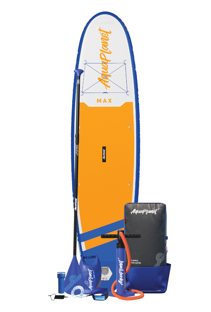 Aquaplanet MAX 10’6″ Inflatable Paddle Board Package - Orange
