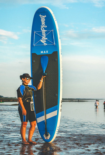 Aquaplanet MAX 10’6″ Inflatable Paddle Board Package - Blue