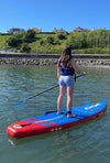 Aquaplanet PACE 10’6″ Inflatable Paddle Board Package - Red/Blue