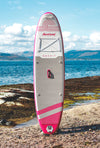 Aquaplanet ROCKIT 10’2" Inflatable Paddle Board/Kayak Package - Pink